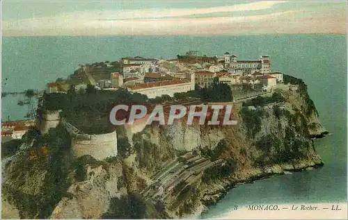 Cartes postales Monaco le Rocher