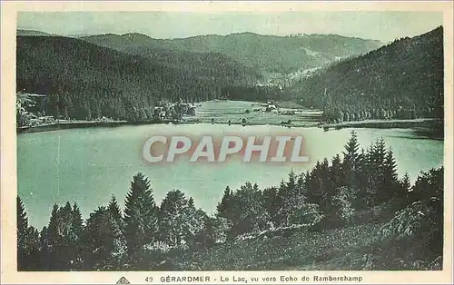 Ansichtskarte AK Gerardmer le Lac vu vers Echo de Ramberchamp