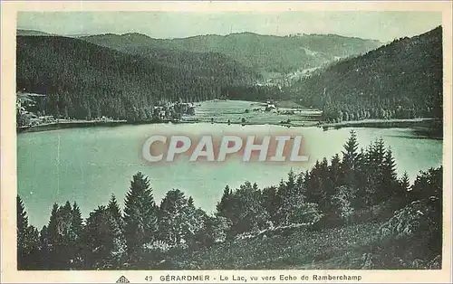 Cartes postales Gerardmer le Lac vu vers Echo de Ramberchamp