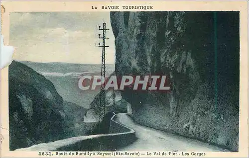 Cartes postales Route de Rumilly a Seyssel (Hte Savoie) le Val de Fier