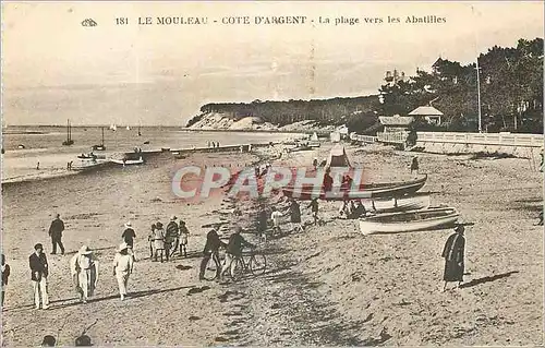 Cartes postales Le Mouleau Cote d'Argent la Plage vers les Abatilles