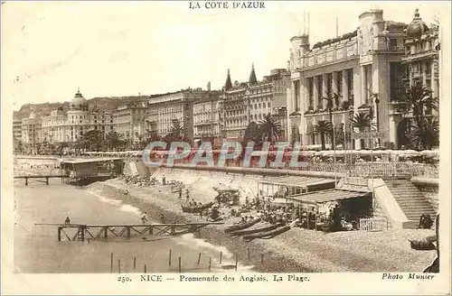 Cartes postales Nice Promenade des Anglais la Plage la Cote d'Azur