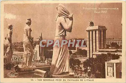 Ansichtskarte AK Exposition Internationale Paris 1937 vue Generale prise du Pavillon de l'Italie