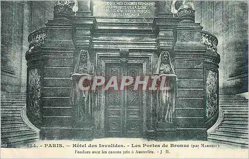 Cartes postales Paris Hotel des Invalides les Portes de Bronze