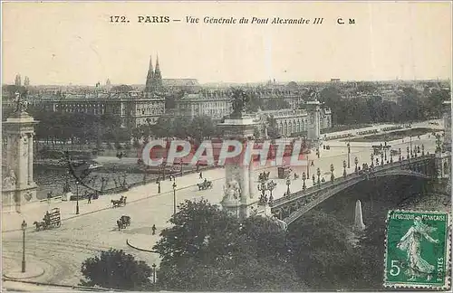 Ansichtskarte AK Paris vue Generale du Pont Alexandre III