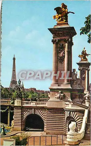 Cartes postales moderne Paris Pont Alexandre III Tour Eiffel