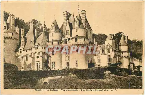 Cartes postales Usse le Chateau vue  d'Ensemble