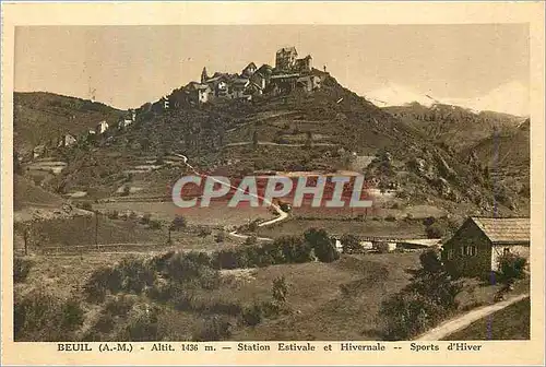 Cartes postales Beuil (A M) Altit 1436m Station Estivale et Hivernale Sports d'Hiver