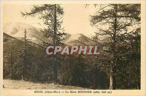 Cartes postales Beuil (Alpes Mar) le Mont Mounier (altit 2818m)