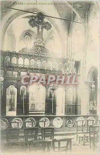 Cartes postales Paris Eglise Saint Julien le Pauvre