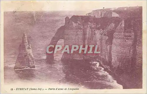 Cartes postales Etretat (Seine Inf) Porte d'Aval et l'Aiguille