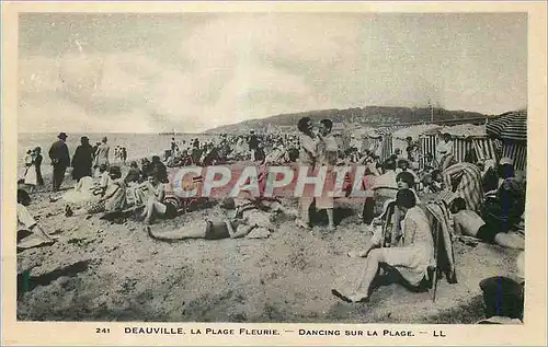 Ansichtskarte AK Deauville la Plage Fleurie Dancing sur la Plage