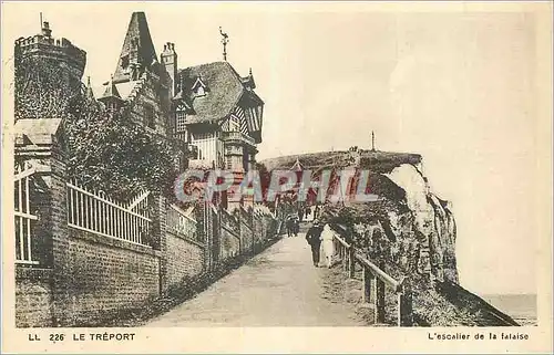Cartes postales Le Treport l'Escalier de la Falaise