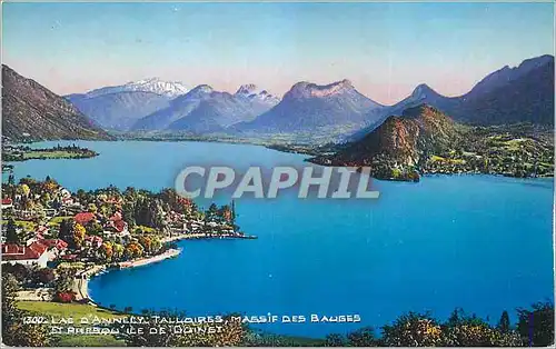 Cartes postales Lac d'Annecy Talloires Massif des Bauges