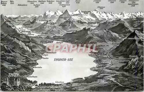 Cartes postales moderne Thun See Interlaken Spiez