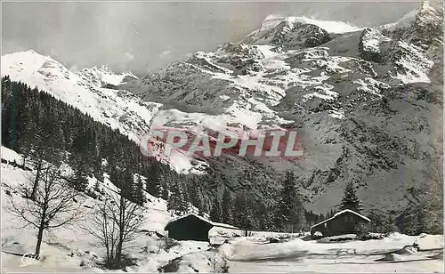 Cartes postales moderne Les Contamines Hiver Les Domes de Miage depuis les Chalets d'Armancette