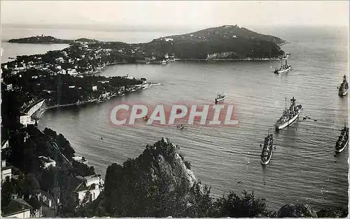 Cartes postales moderne Villefranche sur Mer La Cote d'Azur La Rade et le Cap Ferrat Bateaux
