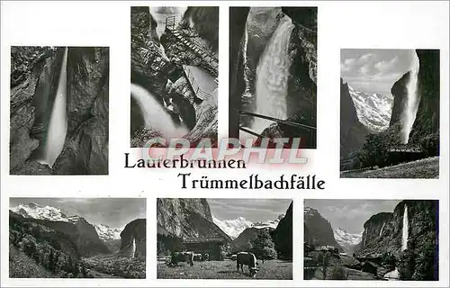 Ansichtskarte AK Lauterbrunnen Trummelbachfalle