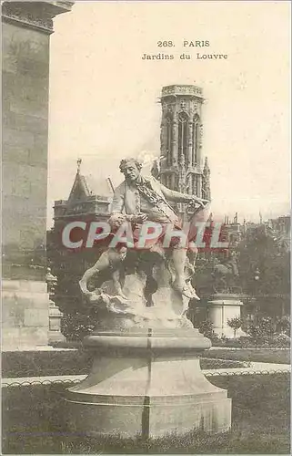 Ansichtskarte AK Paris Jardins du Louvre