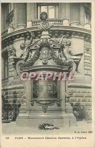 Cartes postales Paris Monument de Charles Garnier a l'Opera