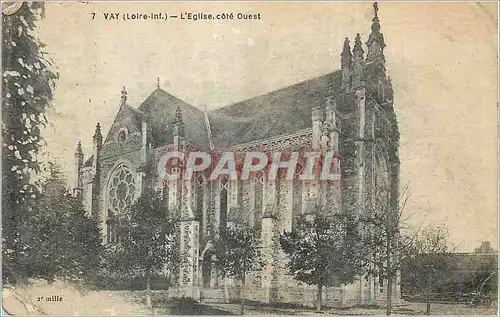 Cartes postales Vay (Loire Inf) L'Eglise Cote Ouest