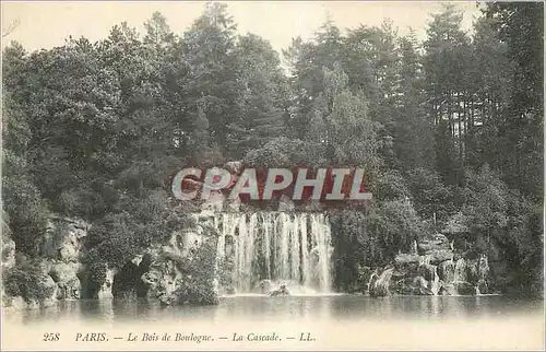 Ansichtskarte AK Paris Bois de Boulogne La Cascade