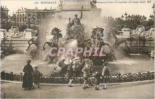 Cartes postales Bordeaux Monument des Girondins (Groupe Sud)