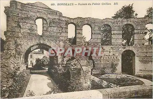 Cartes postales Bordeaux Ruines du Palais Gallien