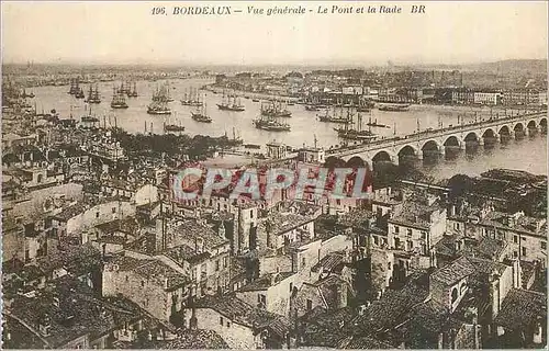 Ansichtskarte AK Bordeaux Vue Generale Le Pont et la Rade Bateaux