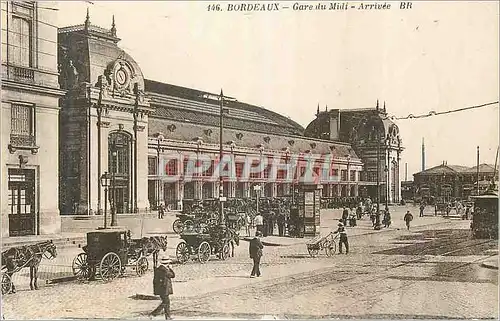 Cartes postales Bordeaux Gare du Midi Arrivee