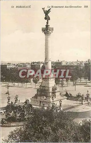 Cartes postales Bordeaux Le Monument des Girondins