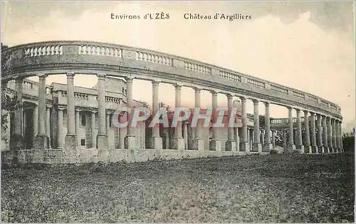Cartes postales Environs d'Uzes (Gard) Chateau d'Argilliers