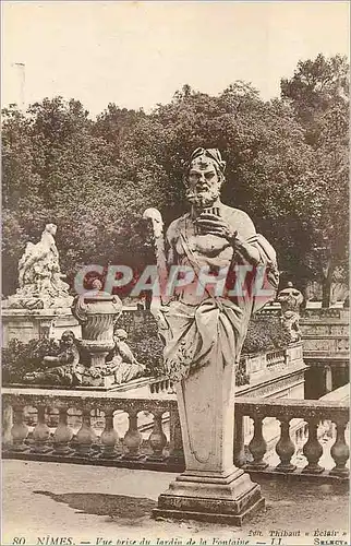 Ansichtskarte AK Nimes Vue prise du Jardin de la Fontaine