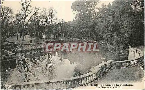 Ansichtskarte AK Nimes Jardin de la Fontaine La Source