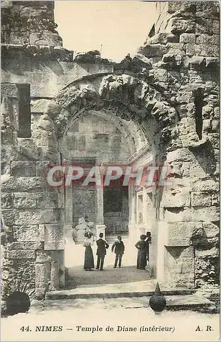 Ansichtskarte AK Nimes Temple de Diane (Interieur)