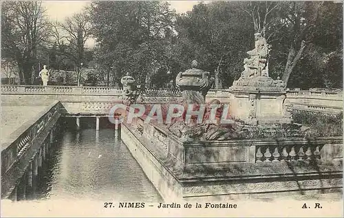 Cartes postales Nimes Jardin de la Fontaine