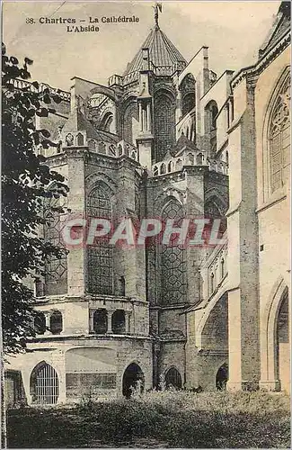 Ansichtskarte AK Chartres La Cathedrale L'Abside