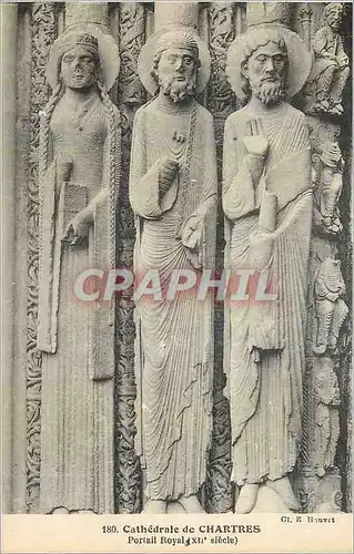 Cartes postales Cathedrale de Chartres Portail Royal (XIIe Siecle)
