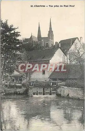 Ansichtskarte AK Chartres Vue prise du Pont Neuf