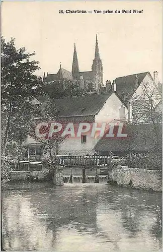 Cartes postales Chartres Vue prise du Pont Neuf