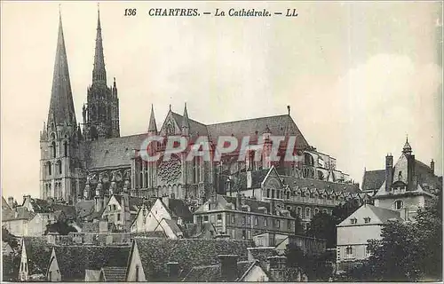Cartes postales Chartres La Cathedrale
