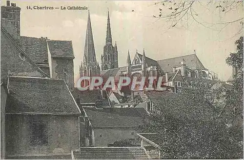 Cartes postales Chartres La Cathedrale
