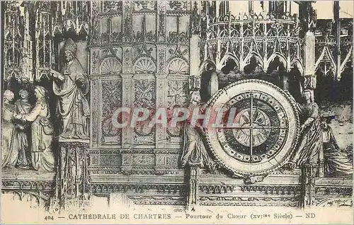 Cartes postales Cathedrale de Chartres Pourtour du Choeur (XVIme Siecle)