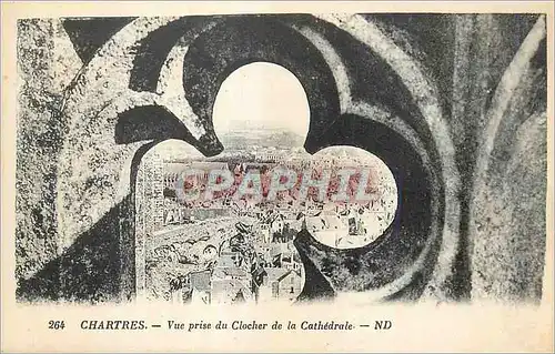 Cartes postales Chartres Vue prise du Clocher de la Cathedrale