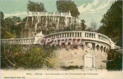 Ansichtskarte AK Nice La Cascade et les Terrasses du Chateau