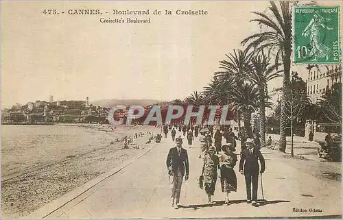 Cartes postales Cannes Boulevard de la Croisette