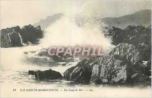 Cartes postales Ile Sainte Marguerite Un Coup de Mer