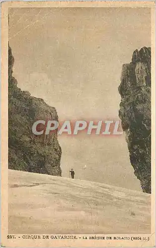 Ansichtskarte AK Cirque de Gavarnie La Breche de Roland (3804 m)