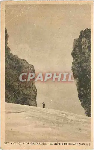 Cartes postales Cirque de Gavarnie La Breche de Roland (3804 m)