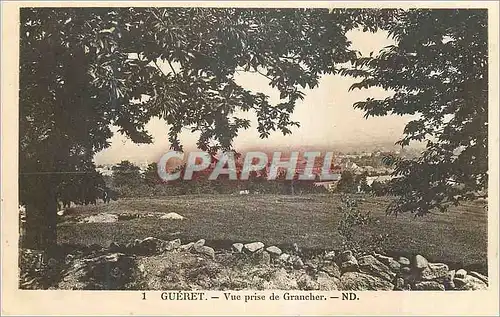 Cartes postales Gueret Vue prise de Grancher